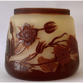 Jarrón de cristal Emile Gallé (1846 - 1904)