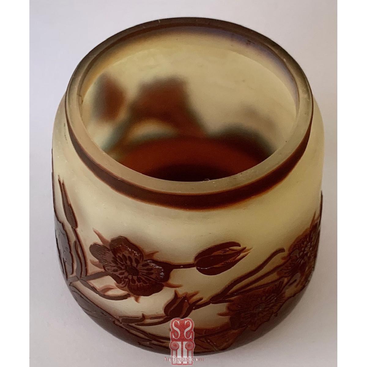 Jarrón de cristal Emile Gallé (1846 - 1904)