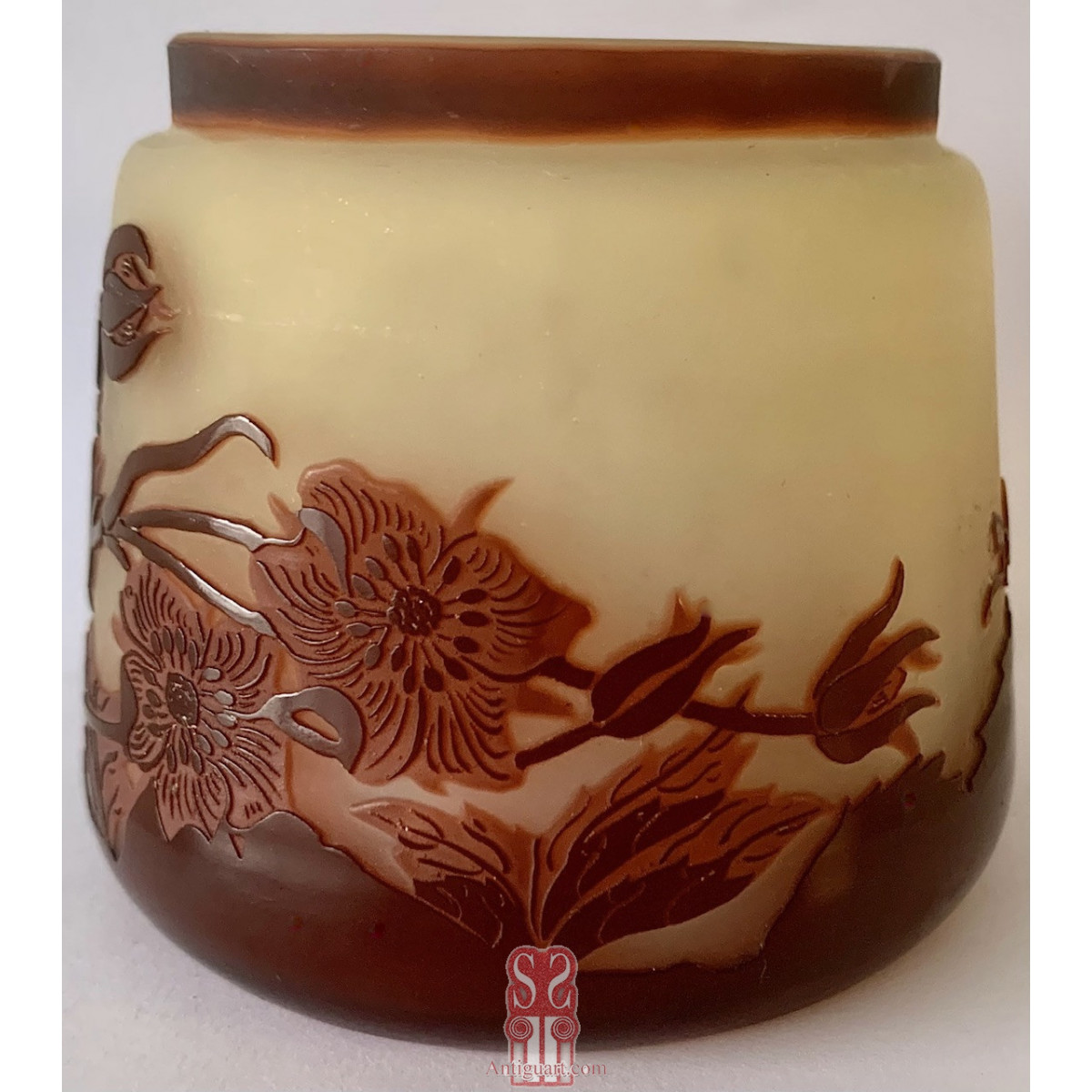 Jarrón de cristal Emile Gallé (1846 - 1904)