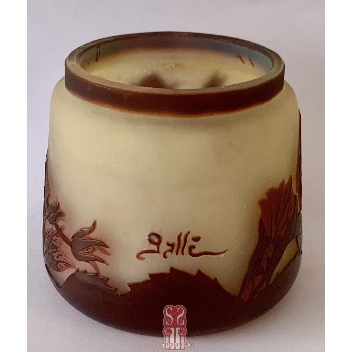 Jarrón de cristal Emile Gallé (1846 - 1904)