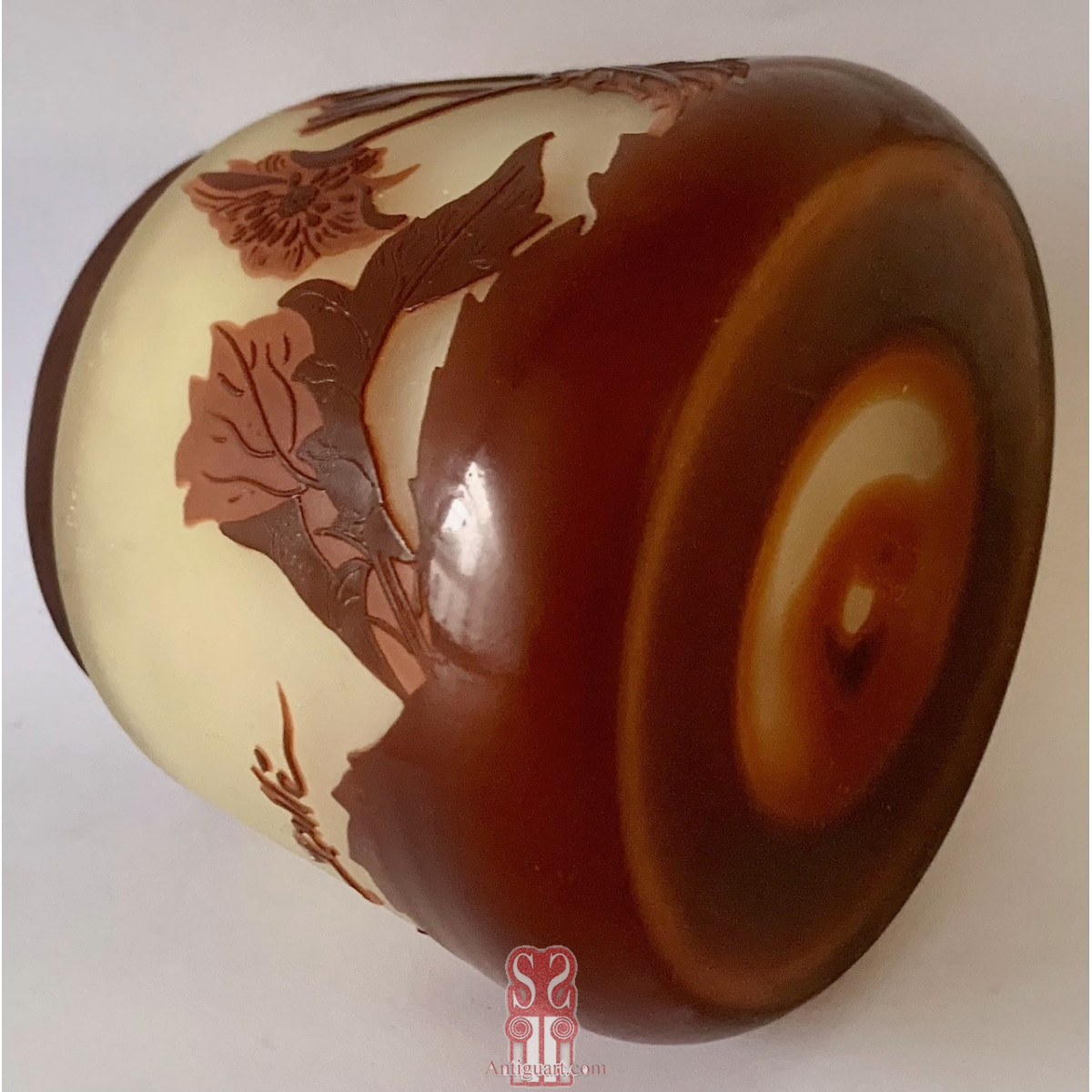 Jarrón de cristal Emile Gallé (1846 - 1904)