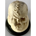 Memento mori de hueso tallado, siglo XIX.