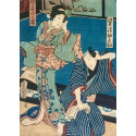 Utagawa,  Japón, ukiyo-e Xilografia coloreada, siglo XIX.