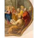 Jesús entre los doctores, pintura italiana del siglo XVII