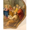 Jesús entre los doctores, pintura italiana del siglo XVII