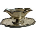 Salsera de plata francesa, del siglo XIX.