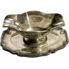 Salsera de plata francesa, del siglo XIX.