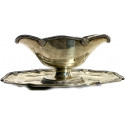 Salsera de plata francesa, del siglo XIX.