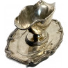 Salsera de plata francesa, del siglo XIX.