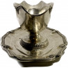 Salsera de plata francesa, del siglo XIX.