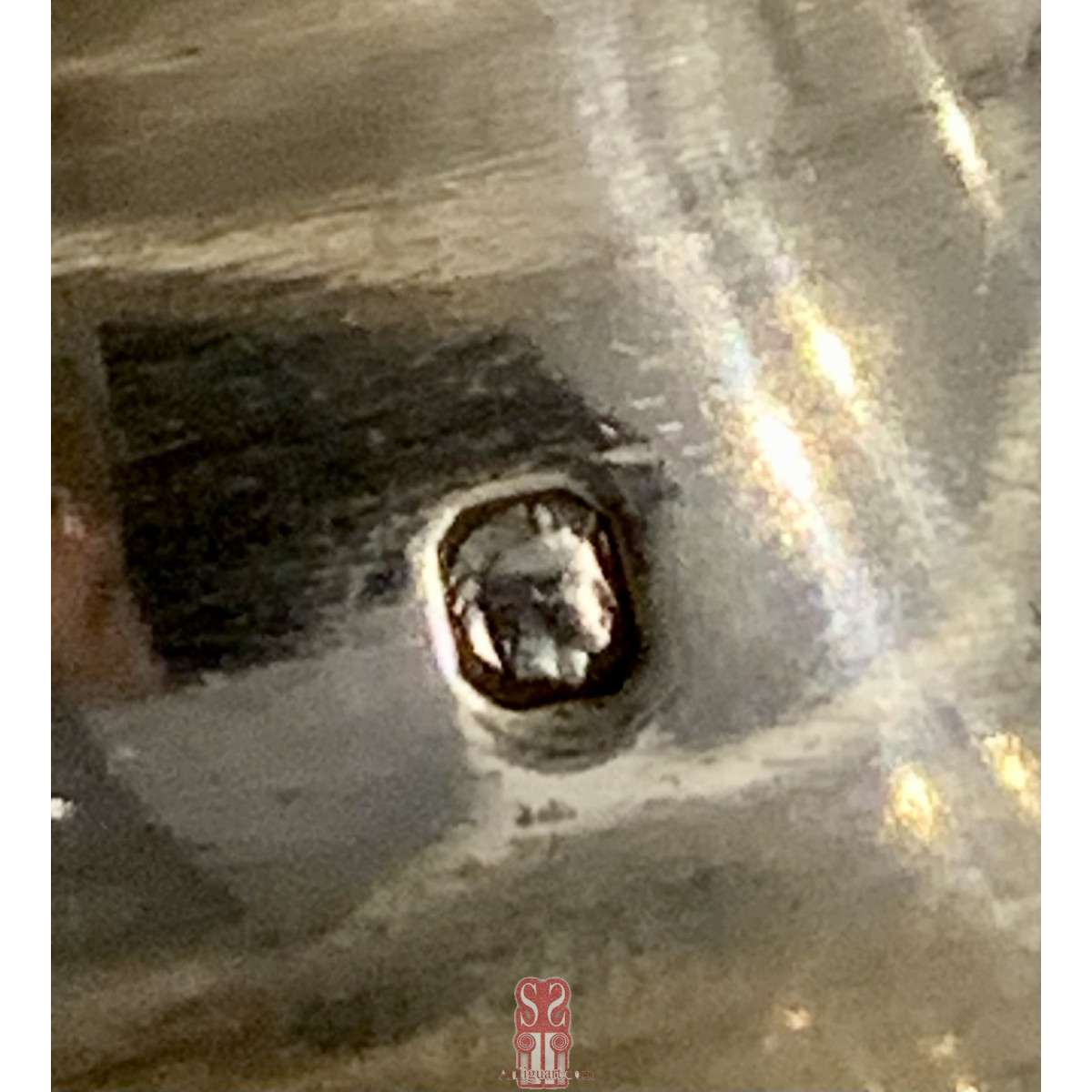 Salsera de plata francesa, del siglo XIX.