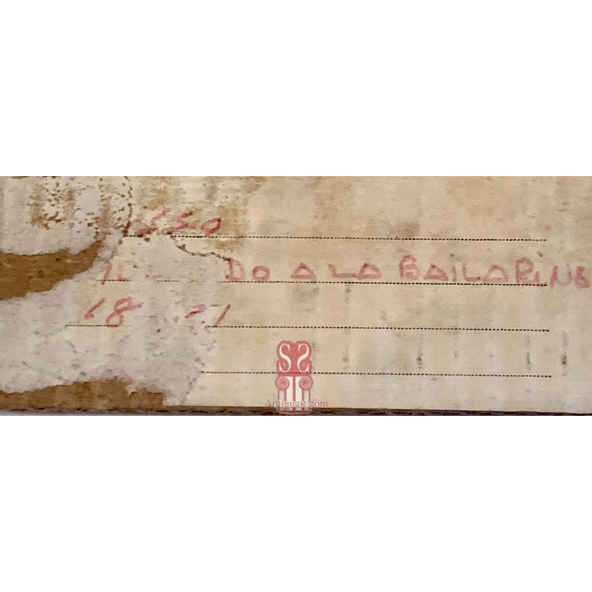 “Bailarinas” Ricard Opisso, dibujo al carboncillo sobre papel