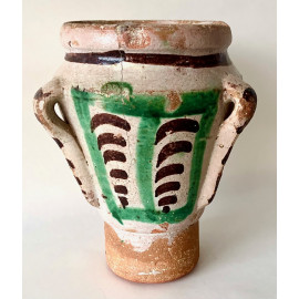 Mortero del siglo XVII, cerámica de Teruel.