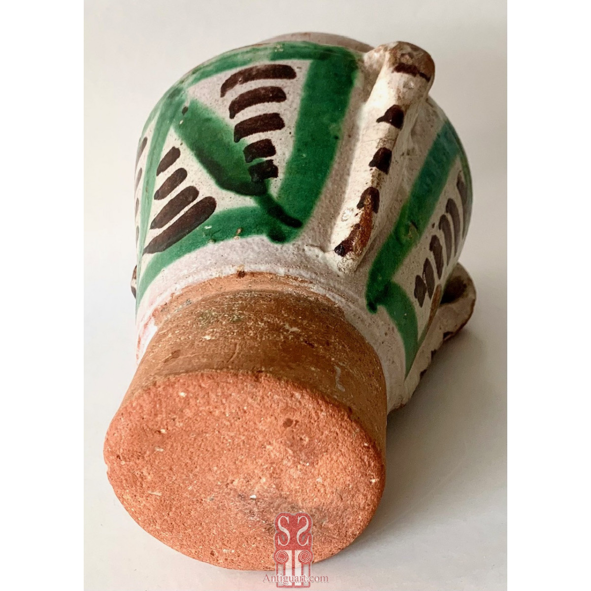 Mortero del siglo XVII, cerámica de Teruel.