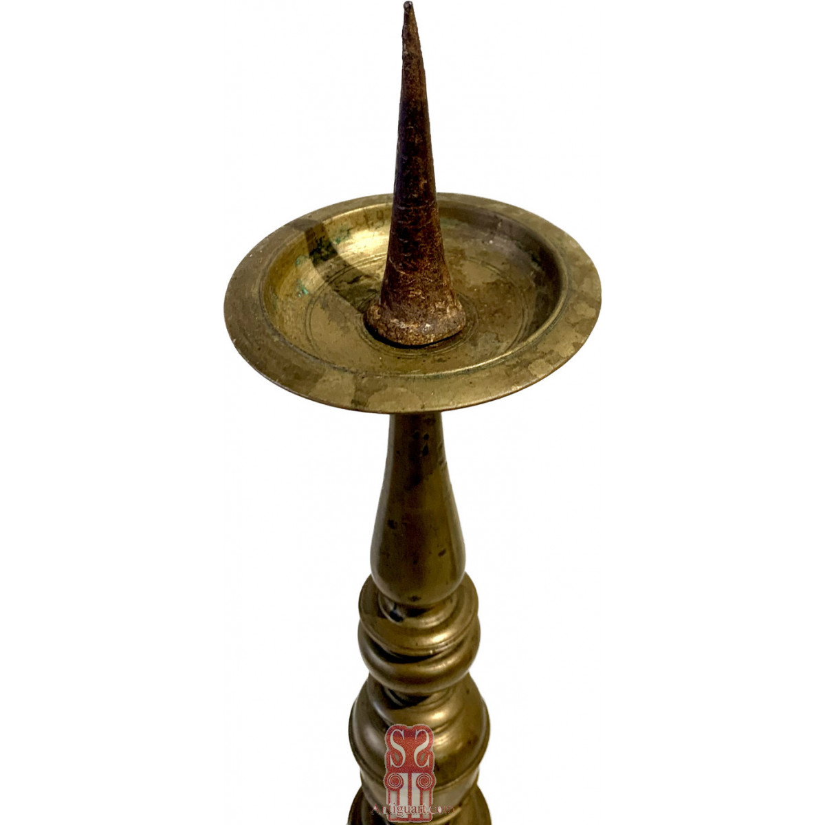 Pareja de candeleros de bronce italianos siglo XVII