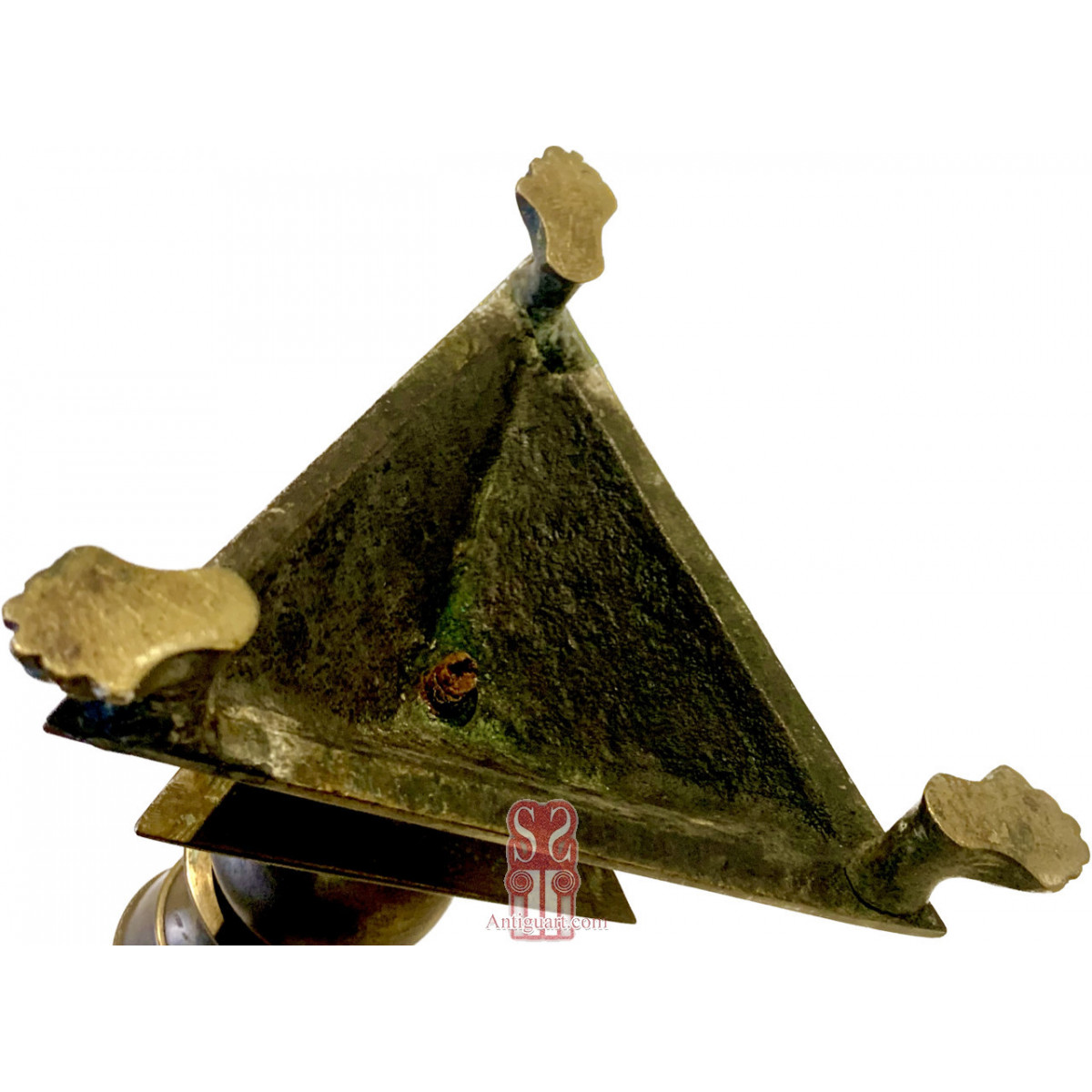 Pareja de candeleros de bronce italianos siglo XVII