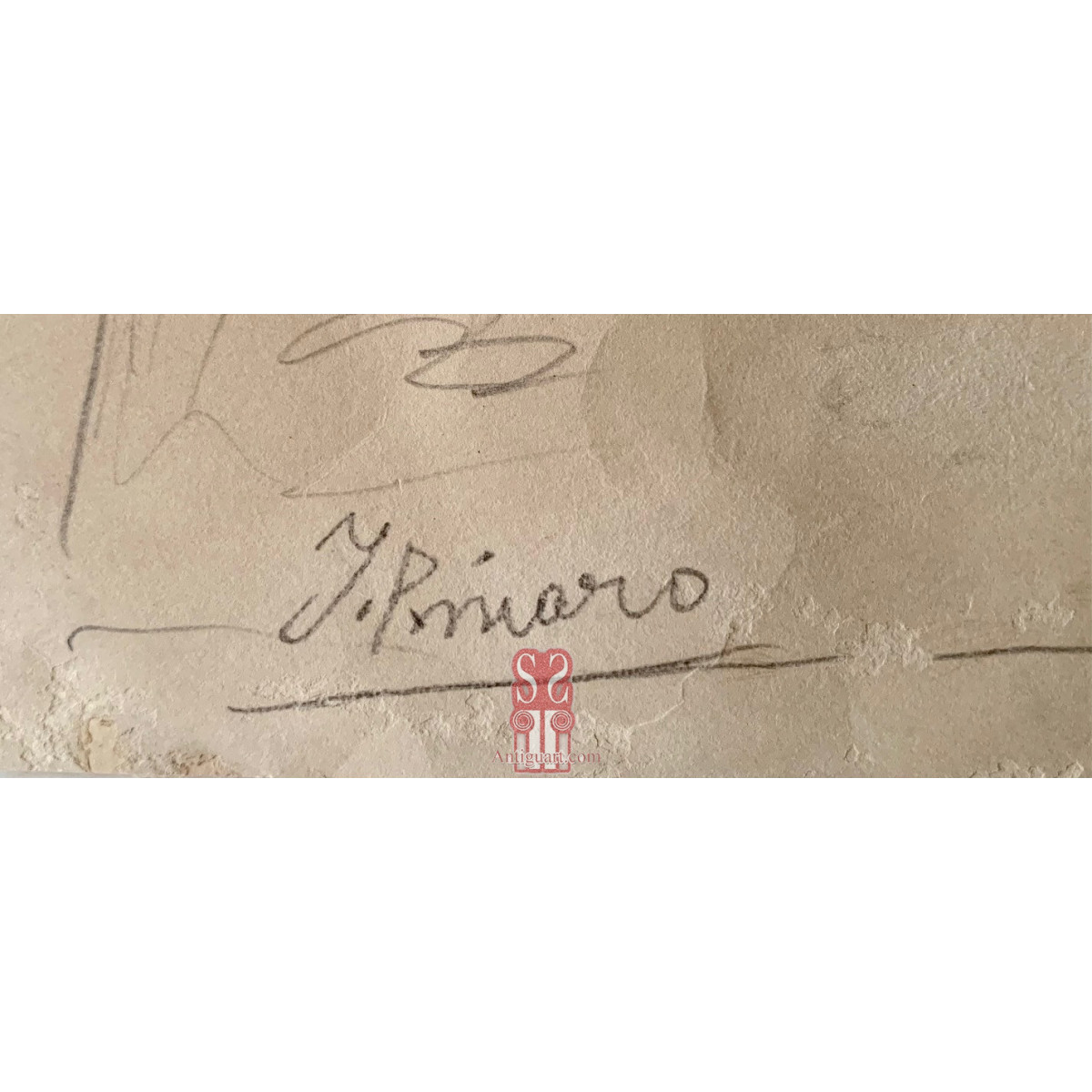 Ignacio Pinazo Camarlench, retrato, dibujo al lápiz.