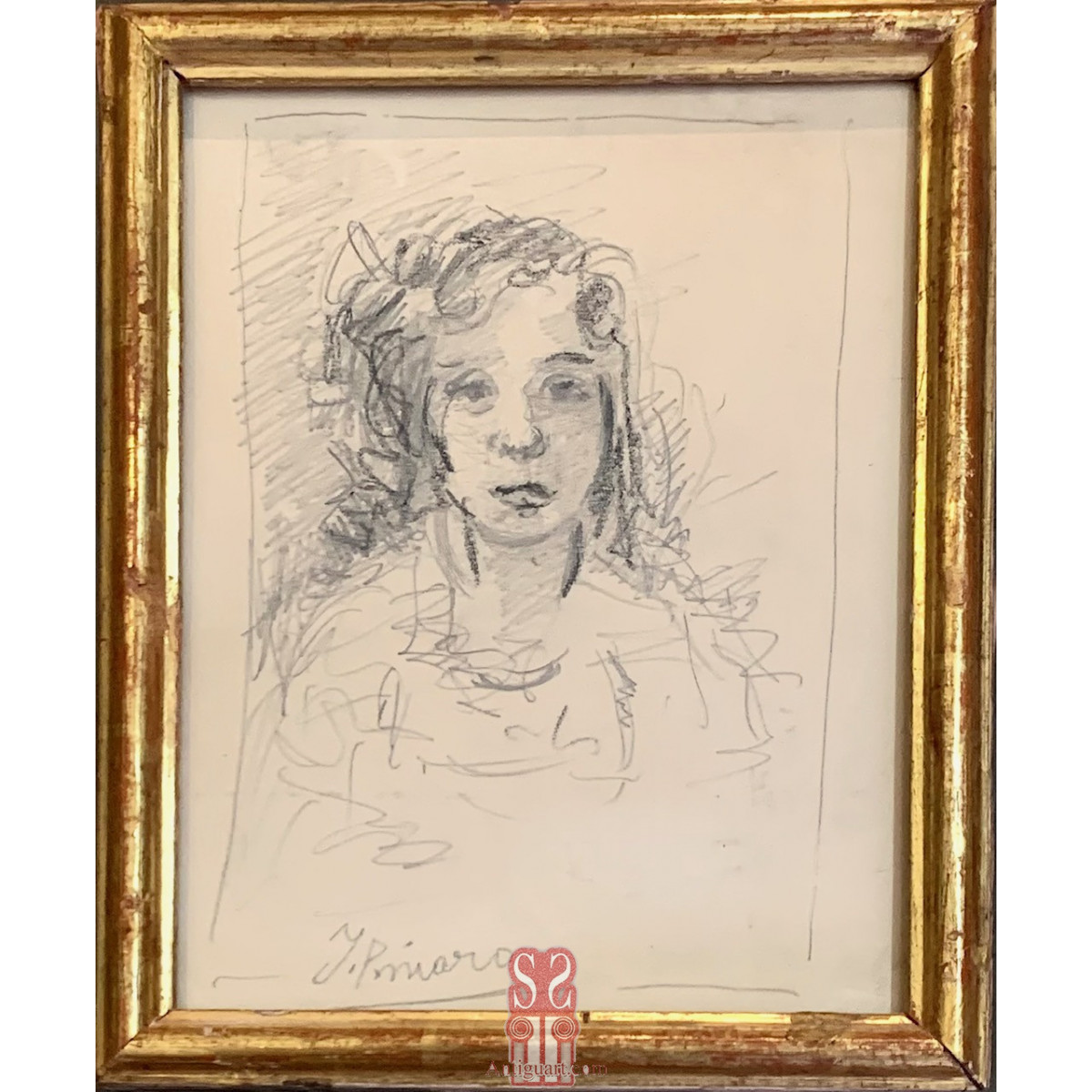 Ignacio Pinazo Camarlench, portrait by children.