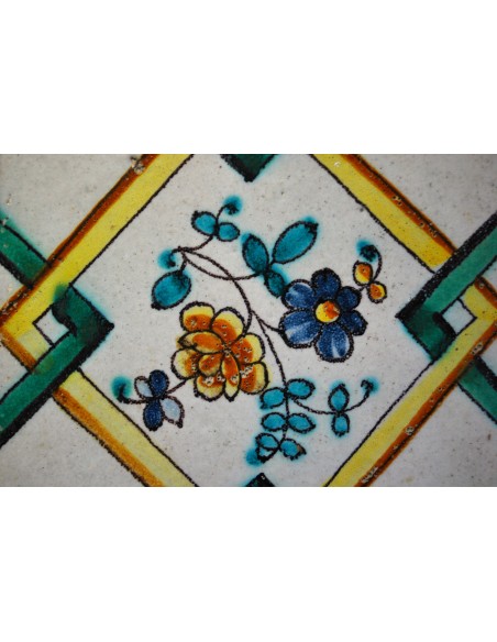 Azulejo valenciano del siglo XVIII.