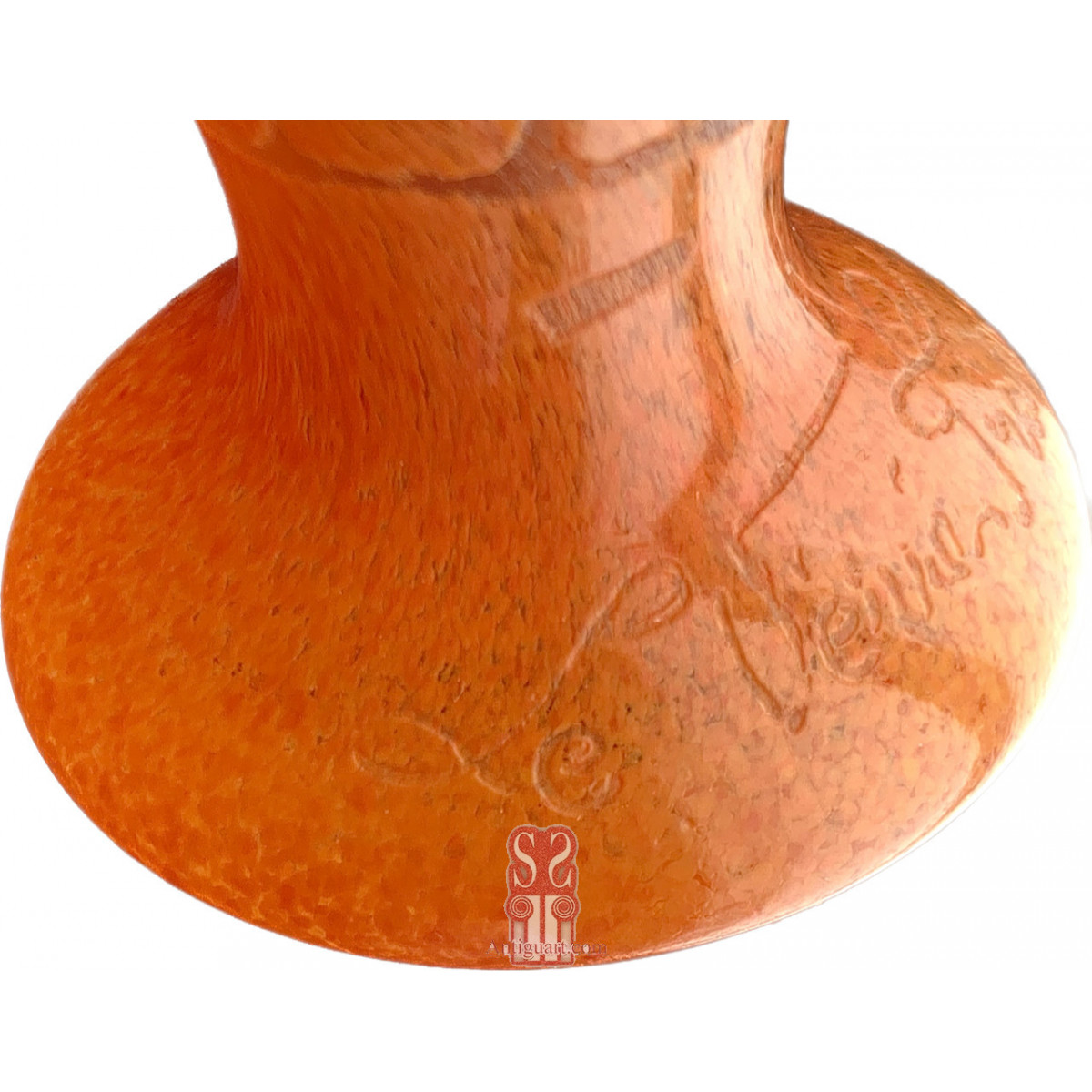 Jarrón de cristal Le verre Française, 1925 circa.