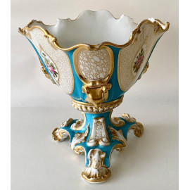 Copa centro de cerámica viejo Paris estilo Sevres. 2