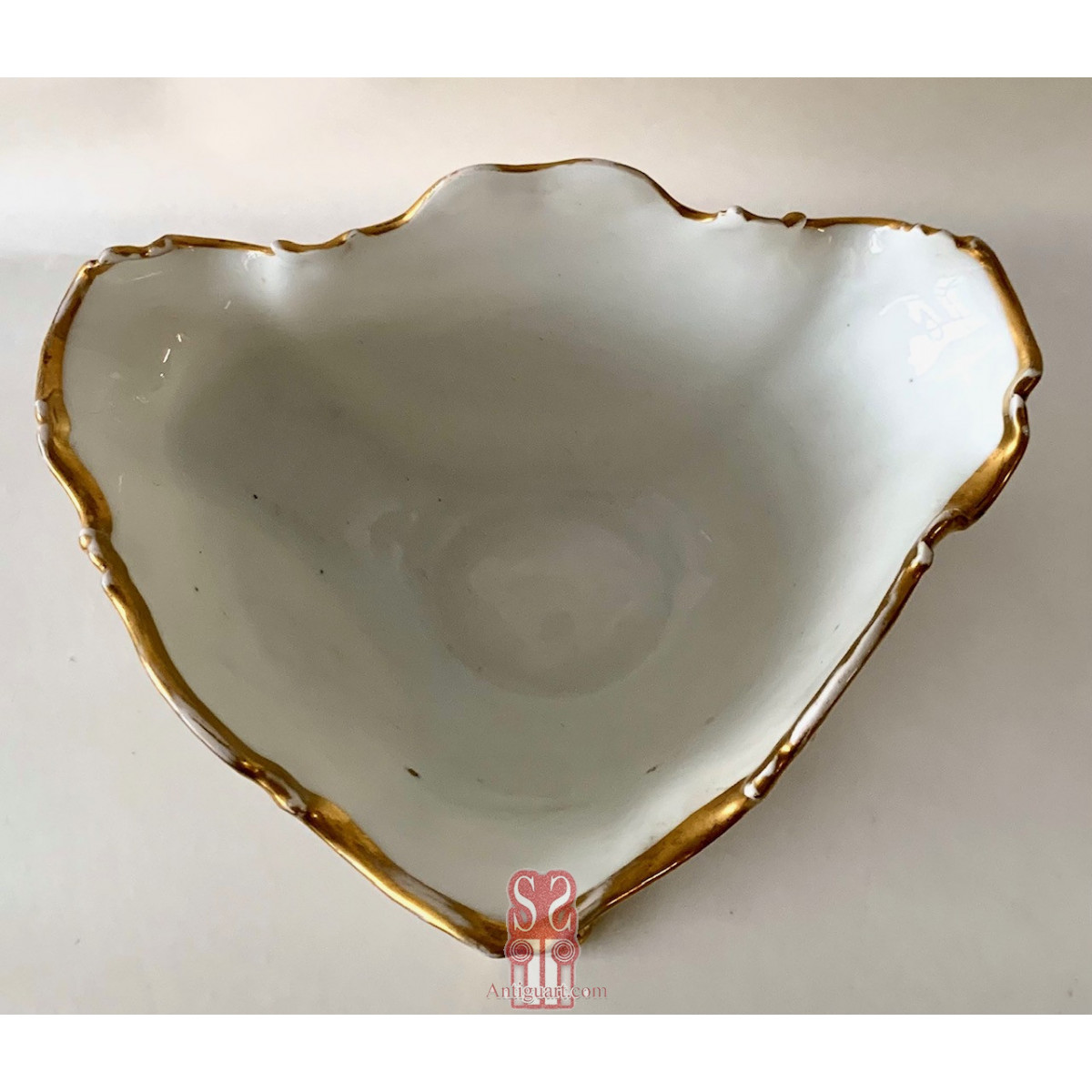 Copa centro de cerámica viejo Paris estilo Sevres.