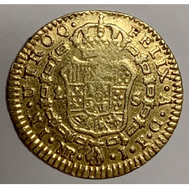 Moneda 1 escudo de oro, 1820.