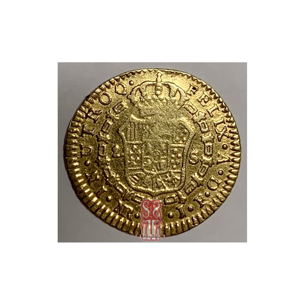 Moneda 1 escudo de oro, 1820.