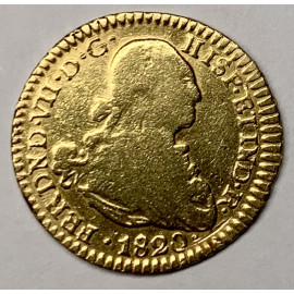 Moneda 1 escudo de oro, 1820. 2