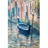 Canal de Venecia acuarela, Albert Caullet (1875-1950).
