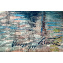 Albert Caullet acquarello veduta canale di Venezia