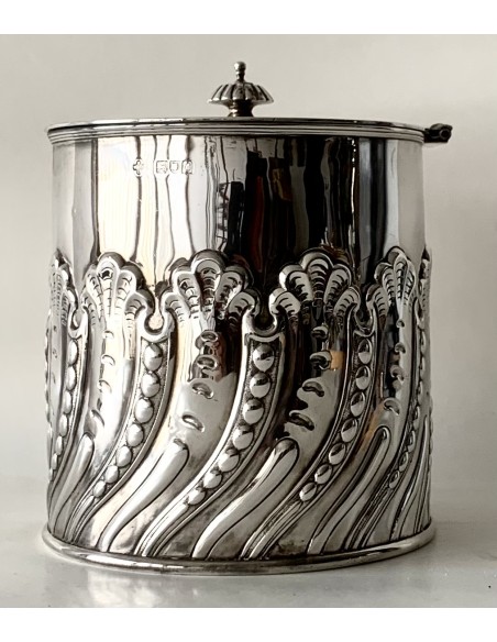 Galletera de plata de ley inglesa, Londres 1898