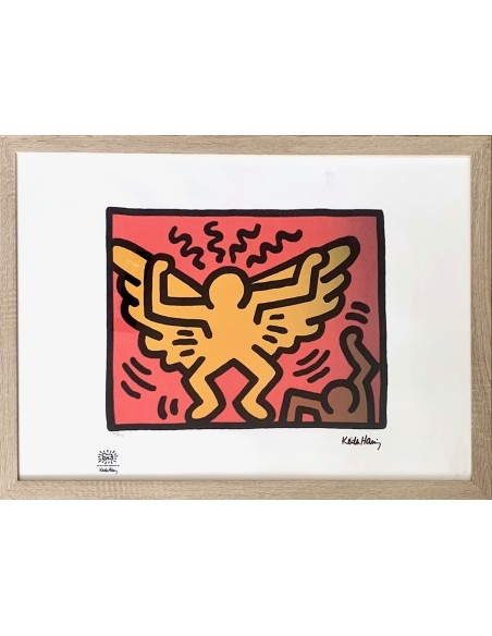 Litografia de Keith Haring, 1990.