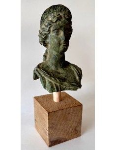 Busto romano di bronzo XIX secolo grand tour 2
