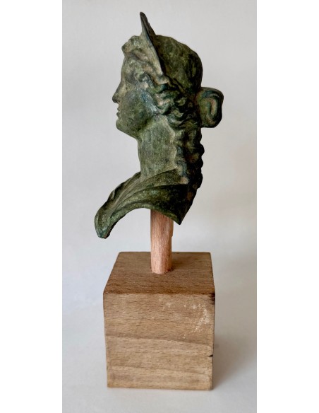 Busto romano di bronzo, metá dell' 800 realizzato per il grand tour