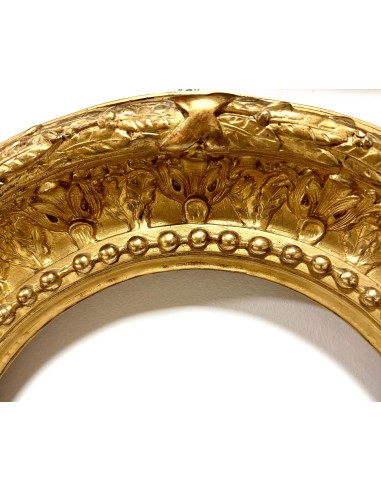Antiguo Marco ovalado dorado , del siglo XIX en oro fino en venta
