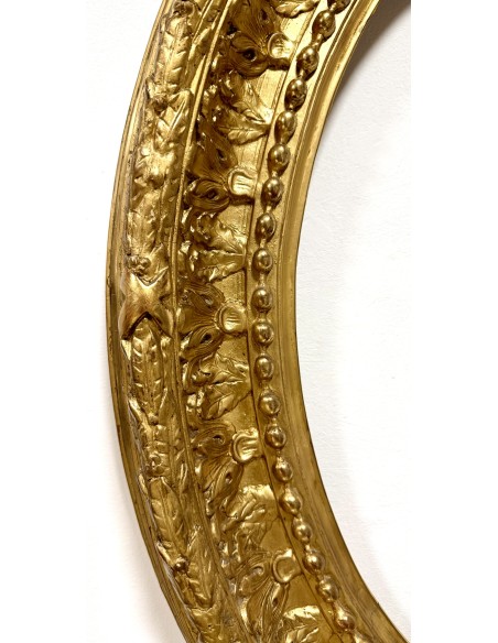 Antica Cornice ovale dorata, del XIX secolo in vendita