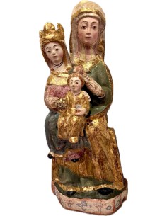 Scultura lignea gotica Sant’Anna Metterza XIV secolo.