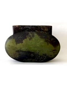 Vaso in vetro Daum Nancy, Francia 1920 circa