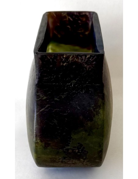 Jarrón de cristal Daum Nancy, Francia 1920 circa.