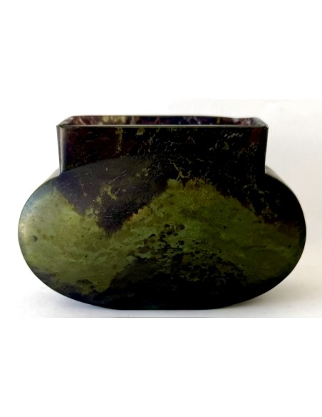 Antico Vaso di vetro francese Daum Nancy del 1920 circa da collezione