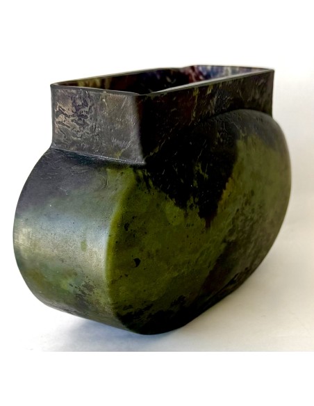 Antico Vaso di vetro francese Daum Nancy del 1920 circa da collezione