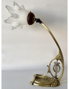 Art Nouveau bronze table lamp on sale