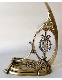 Art Nouveau bronze table lamp on sale 2