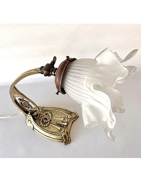 Art Nouveau bronze table lamp on sale
