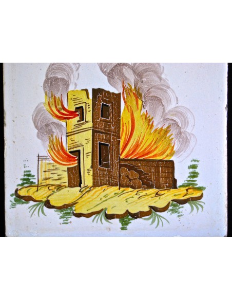 Azulejo valenciano "asegurada"