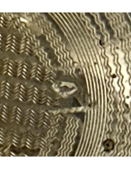 Antiguo reloj de bolsillo de plata suizo de grandes dimensiones