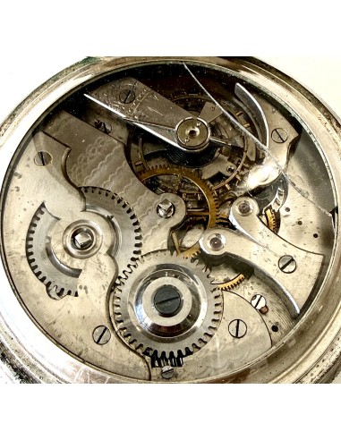 Antique Large silver pocket watch, Pascal, Geneve Swiss.