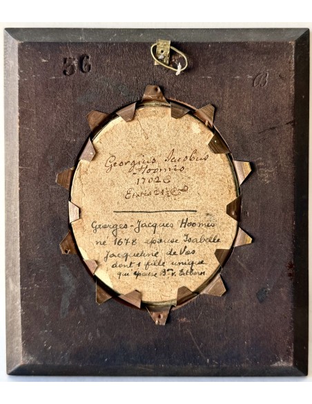Venta Miniatura, retrato de noble caballero con peluca del siglo XVIII