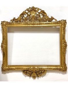 Antiguo marco dorado del siglo XIX en venta en antiguart antigüedades
